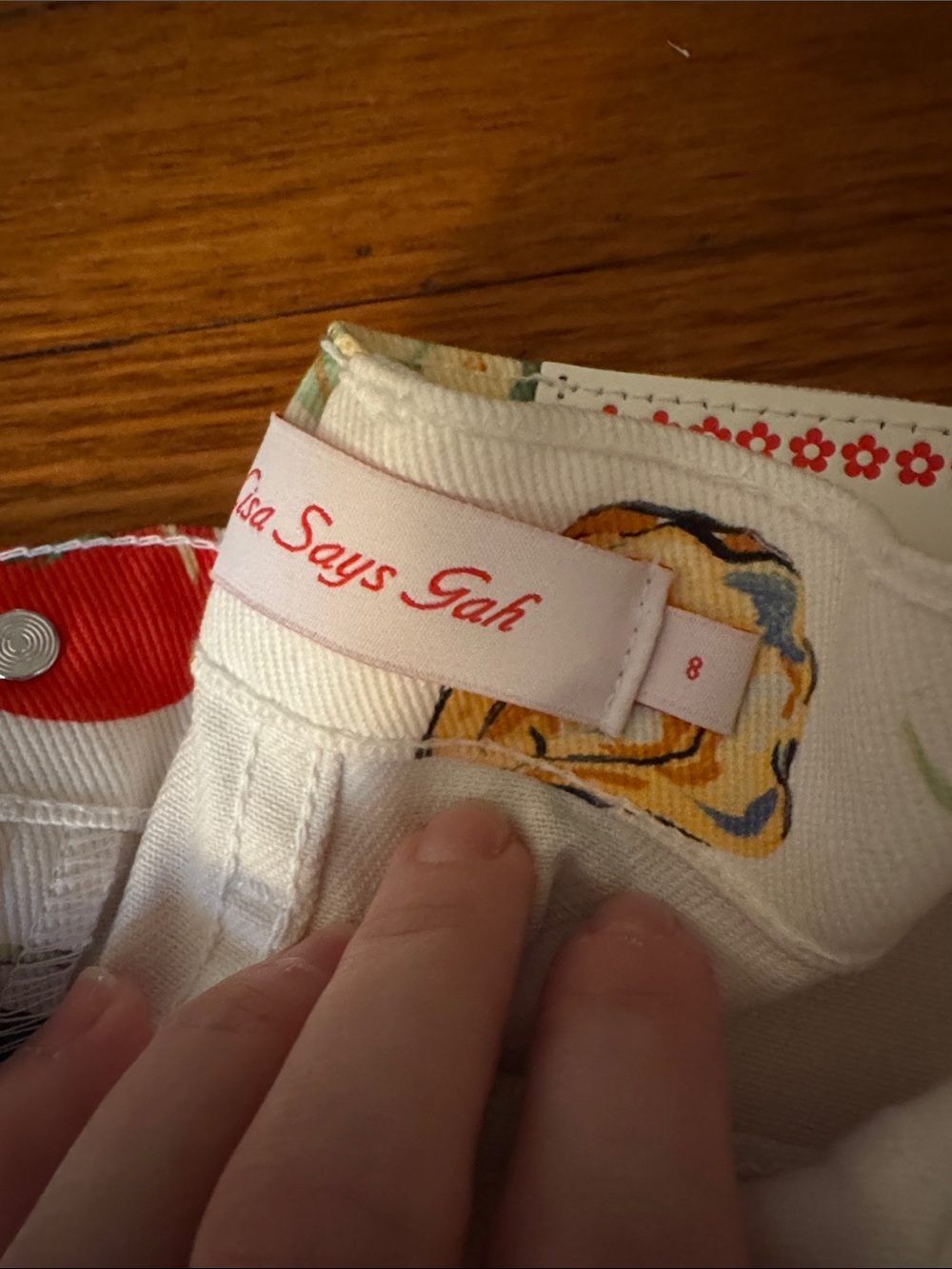 NWT Lisa Says Gah! Robyn Italian print jeans - Picture 2 of 4